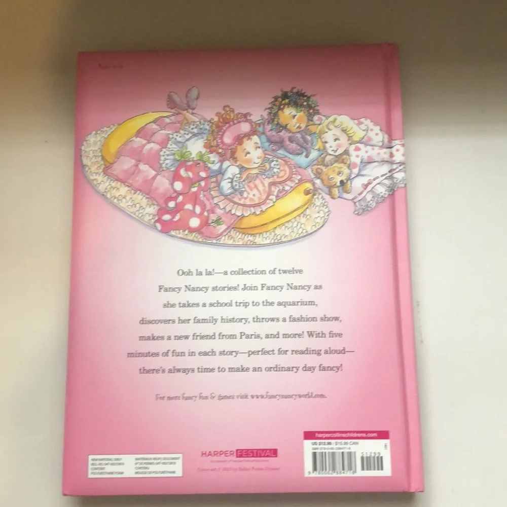 Fancy Nancy 5 Minute Stories Hardcover Book Story Reading Book